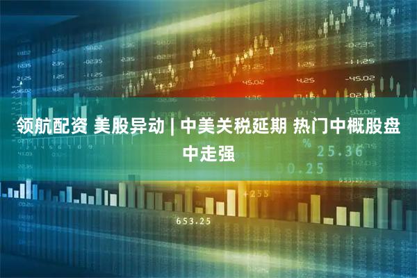 领航配资 美股异动 | 中美关税延期 热门中概股盘中走强