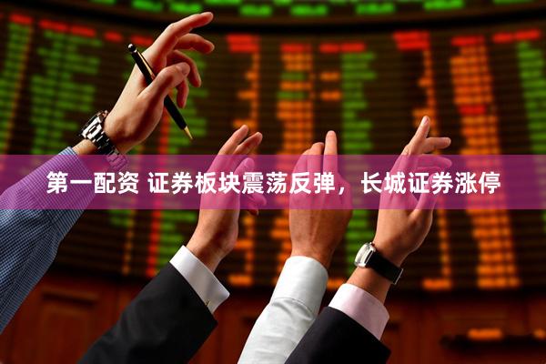 第一配资 证券板块震荡反弹，长城证券涨停